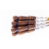 Шампура с деревянной ручкой нерж 40 см 10 шт